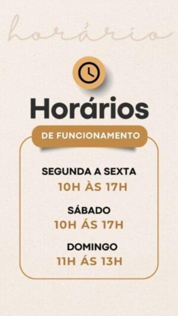 Horários de funcionamento semana bege instagram story Horários de funcionamento semana bege instagram story